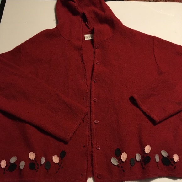 Liz Claiborne Sweaters - 100% Wool Villagers  Red XL  Cardigan Jack…